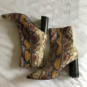 Jeffery Campbell snakeskin boots